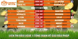 Lịch thi đấu Ligue 1 tổng quan về giải đấu Pháp